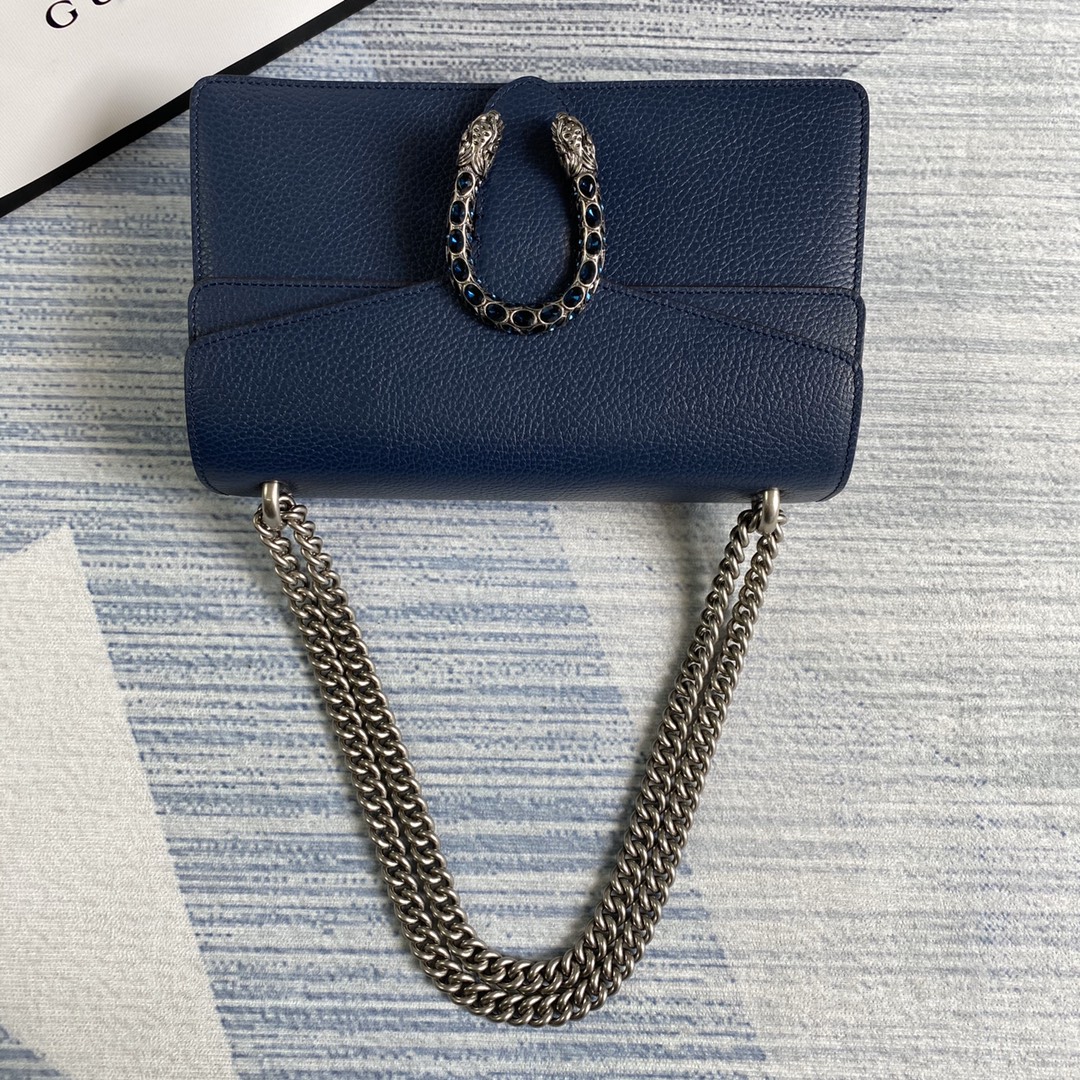 Gucci Dionysus Small Shoulder Bag 400249 Dark blue